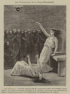 Voorlopers van de Vrijmetselarij: de Gnostici (gravure)