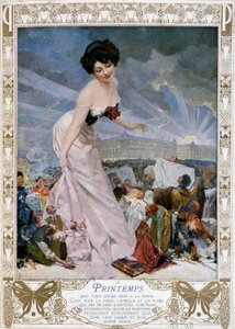 Printemps wijdde zich aan vrouwen... - advertentie van het warenhuis Le Printemps. 1910