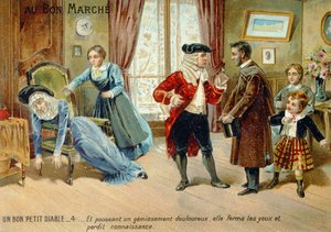 Promotiekaart voor Le Bon Petit Diable door Comtesse de Segur, late negentiende eeuw door French School