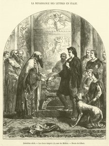 Vijftiende eeuw, De Grieken geëmigreerd aan het hof van de Medici door French School
