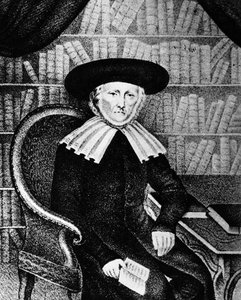 Rabbijn Simon Cahn, voorzitter van het Consistorie van Colmar, Elzas, Frankrijk