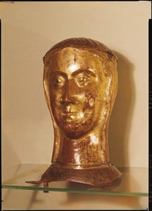 Reliekhouder hoofd van een metgezel van St. Ursula, ca.1300, Limoges