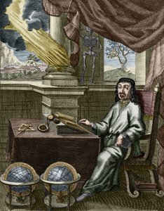 René Descartes (handgekleurde gravure)
