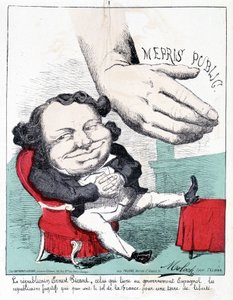 Republikein Ernest Picard, degene die de gevluchte Republikeinen uitlevert aan de Spaanse regering die Frankrijk als een land van vrijheid beschouwen door French School