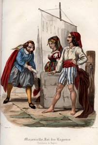 Opstand tegen de Spaanse Habsburgse heerschappij in Napels in 1647 door French School