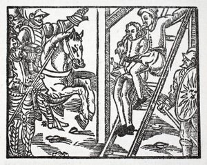 Richard van Normandië weigert Karel de Grote te verloochenen voor Regnault, die met de dood dreigt door French School