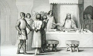 Robert II (970-1031) de Vrome laat de samenzweerders vrij, uit 