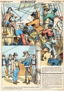 Robert Surcouf, Franse zeeman en kaper, hier bij het enteren van het Engelse schip 