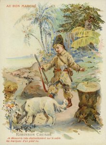 Robinson Crusoe met hond
