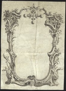 Rococo ontwerp voor een lijst