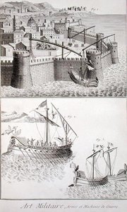 Romeinse machines voor zeeslagen, uit de 