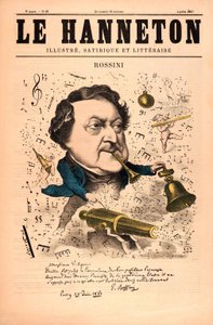 Rossini uit Le Hanneton, pub.4 juli 1857 door French School