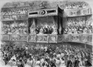 Koninklijke Loge bij de Gala Show van het Paleis van Stuttgart (Duitsland) door French School
