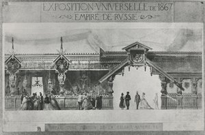 Russische tentoonstelling op de Exposition Universelle van 1867 door French School