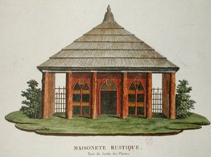 Rustiek huis in de Jardin des Plantes, Parijs