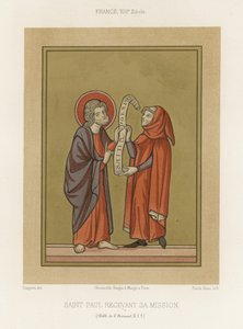 Sint Paulus ontvangt zijn missie