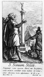 Sint Simeon Stylite op zijn Zuil