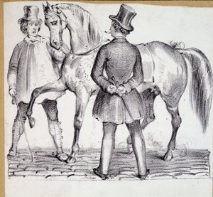 Verkoop van een paard (make-up en klant) door French School