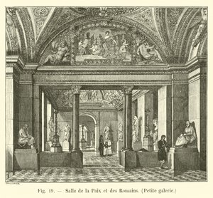 Zaal van de Vrede en de Romeinen, Kleine galerij door French School