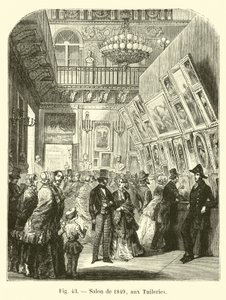 Salon van 1849, in de Tuilerieën door French School