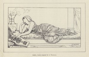 Sappho door French School