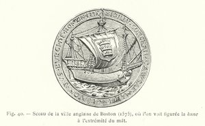 Zegel van de Engelse stad Boston