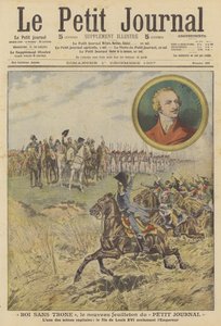 Scène uit "Koning zonder troon", de nieuwe serie in Le Petit Journal door French School