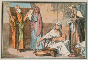 Scène uit het leven van Jezus door French School
