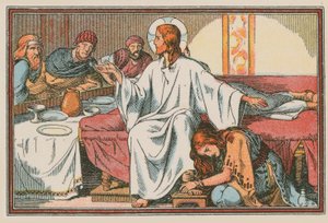 Scène uit het leven van Jezus door French School