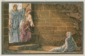 Scène uit het leven van Jezus door French School