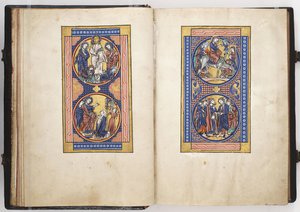 Scènes uit het leven van Christus, illustratie uit de Lewis Psalter, ca. 1225-50