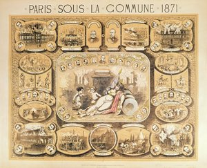 Scènes uit de Parijse Commune, 1871 door French School