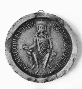 Zegel van Lodewijk VII (1120-80) 1175