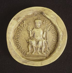 Zegel van Philippe I (1052-1108) 1082 door French School