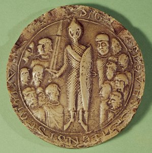 Zegel van de Gemeente Soissons, 1228 door French School