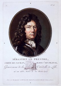 Sebastien le Prestre, Graaf van Vauban, uit Portraits des grands hommes, femmes illustres, et sujets memorables de France, gepubliceerd 1787-92