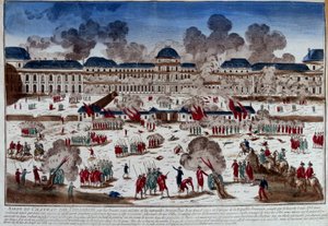 Belegering van het kasteel (paleis) van de Tuilerieën op 10 augustus