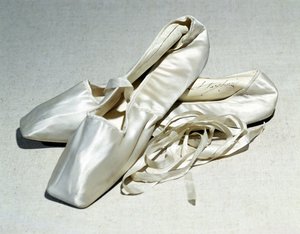 Gesigneerde balletschoenen van Maria Taglioni door French School