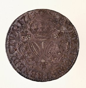 Zilveren Franse ecu, regering van koning Lodewijk XIV (1643-1715) door French School