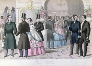Soiree Mondaine, 1858 door French School