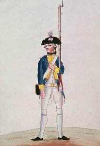 Soldaat van het Regiment Royal-Deux-Ponts, ca. 1780