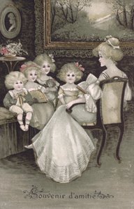 Vriendschapssouvenir (kleurenlitho)