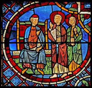 Heiligen Simon en Judas voor Warardac door French School