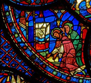 St. Antonius: bidt bij het lichaam van St. Paulus de Kluizenaar