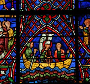 St. Apollinaire: in een boot