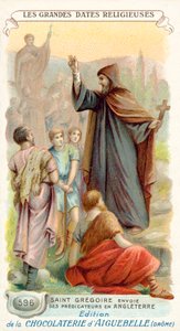 Sint Gregorius stuurt missionarissen naar Engeland, 596 door French School