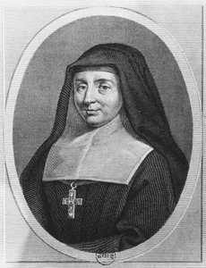 Sint Jane Frances de Chantal (gravure) door French School