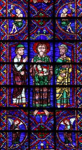 St. Johannes de Doper met Agnus Dei door French School