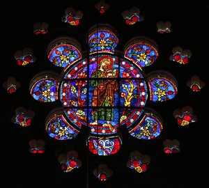 St. Johannes de Doper in de woestijn met het Agnus Dei door French School