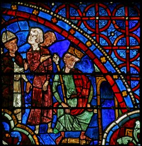 Sint Thomas Becket wordt voorgesteld aan Hendrik II door French School